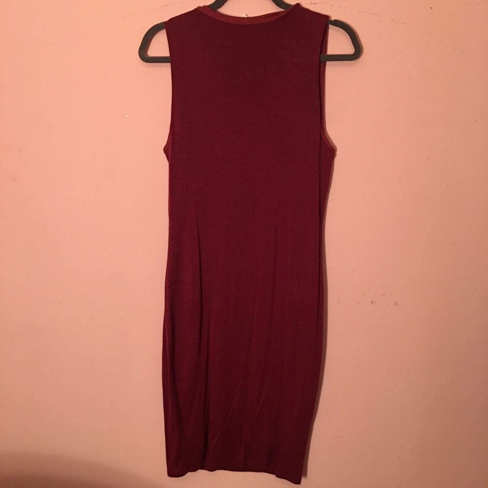 Burgundy Midi Dress